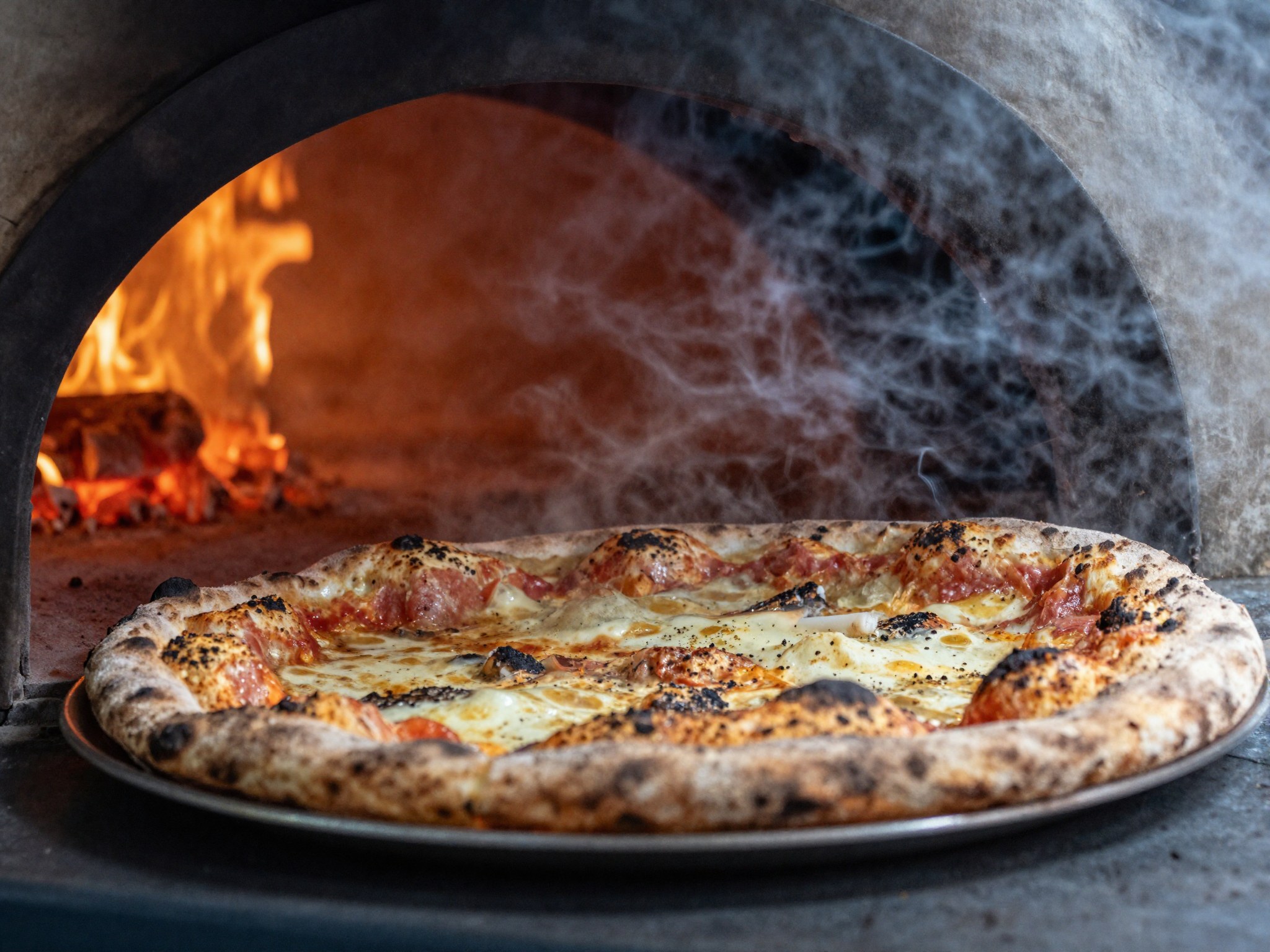 Kemencében sült pizza